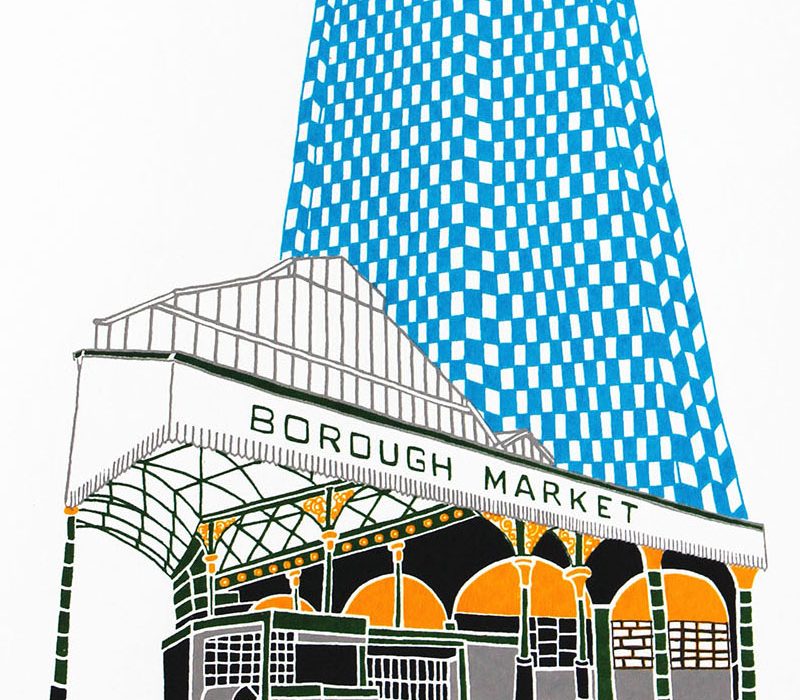 Square Blue Shard from Borough Market Liz Whiteman Smith
